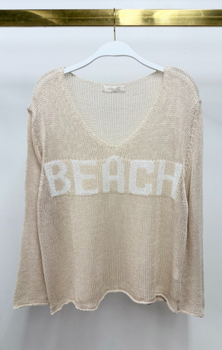 Beach Crochet Knit Sweater
