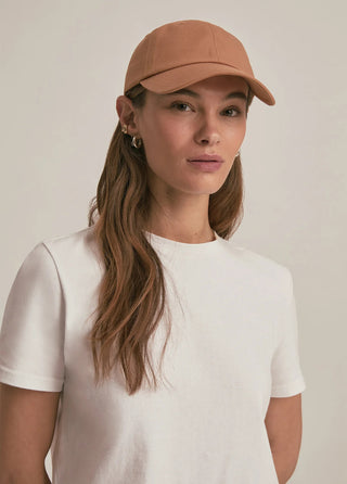 Baseball Cap with Leather Strap & Buckle