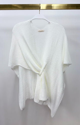 Knit Front Wrap Shawl
