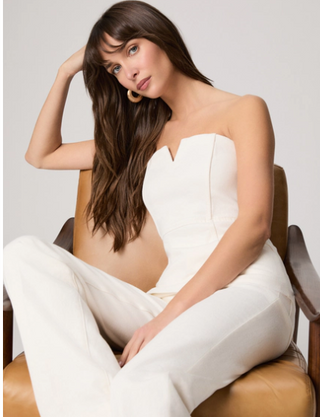 Fiana Top-Tonal Ecru