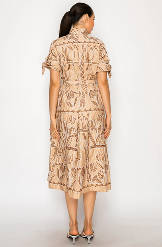 Myra Stitch Shirt Midi Dress