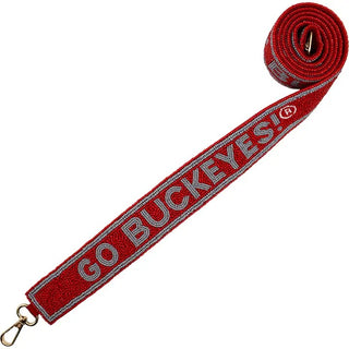 Ohio State Beaded Bag Strap