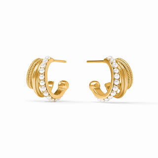 Hydra Triple Hoop-Pearl