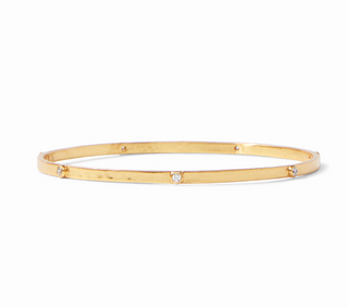 Crescent Stone Bangle CZ M