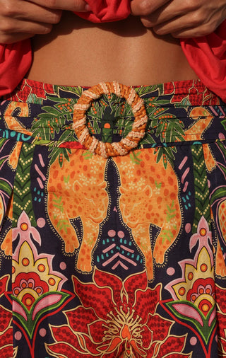 Solane Faux Buckle Short