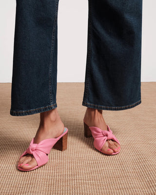 Mollie Slide Heel Nappa Leather Pink