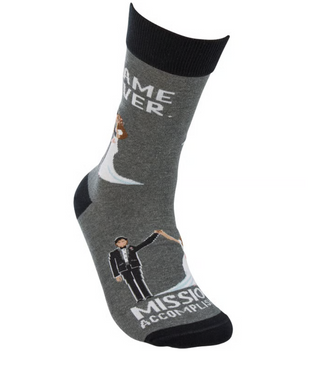 Game Over Mission Accomplished Socks