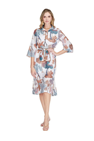 Mirrored Harvest Midi Dress