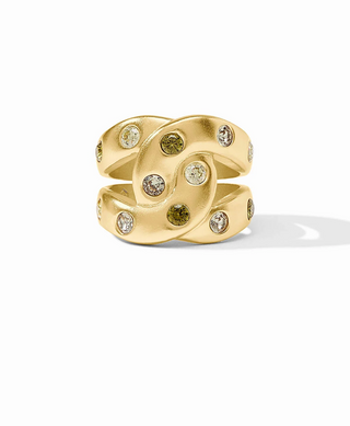 Rainbow Infinity Ring Jade Size 8