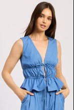 Sleeveless Double Tie Top